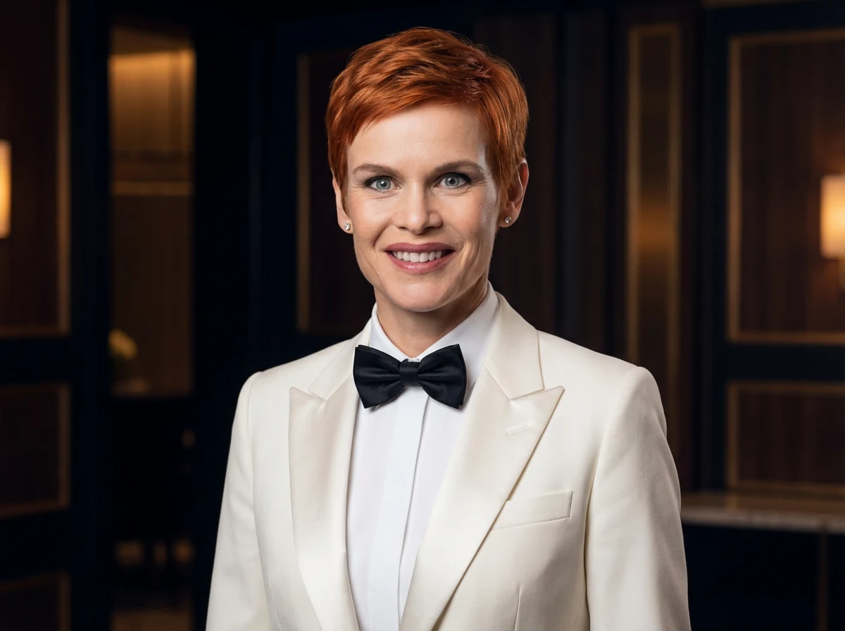 Abend-Kostüm Damen Weiß